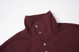 Acid Wash Oversized Mock Neck Sweatshirt