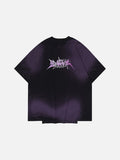 DAXUEN Oversized acid wash t-shirt with graphic design