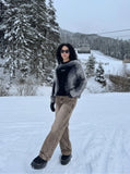 DAXUEN Acid Wash Wide-Leg Jeans | DAXUEN — model photo