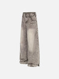 DAXUEN Wide-leg denim jeans with acid wash effect