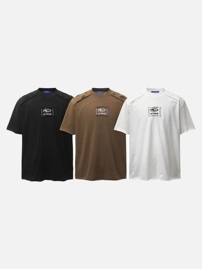 DAXUEN Embroidered short-sleeved t-shirt with relaxed fit