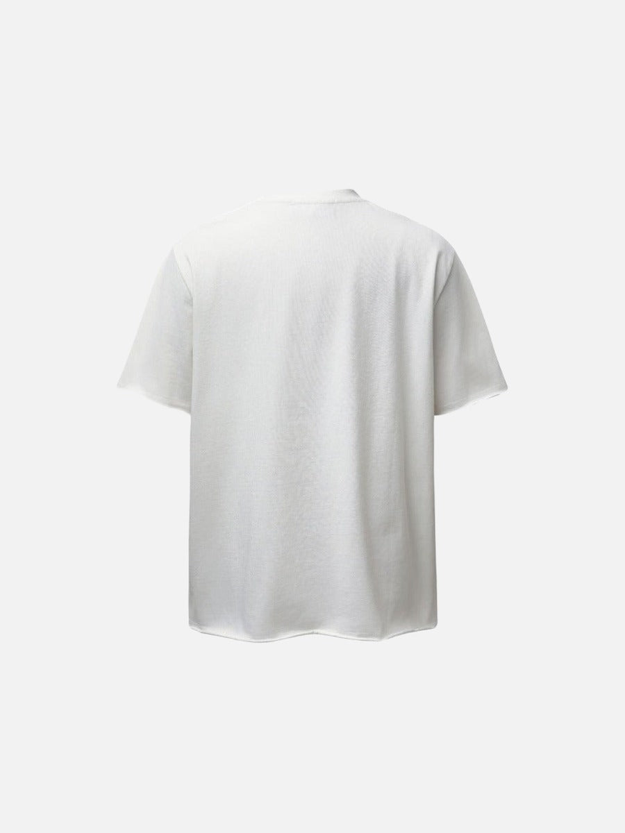DAXUEN Embroidered short-sleeved t-shirt with relaxed fit