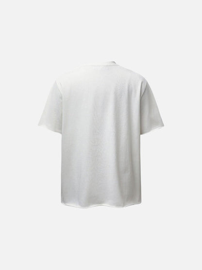 DAXUEN Embroidered short-sleeved t-shirt with relaxed fit