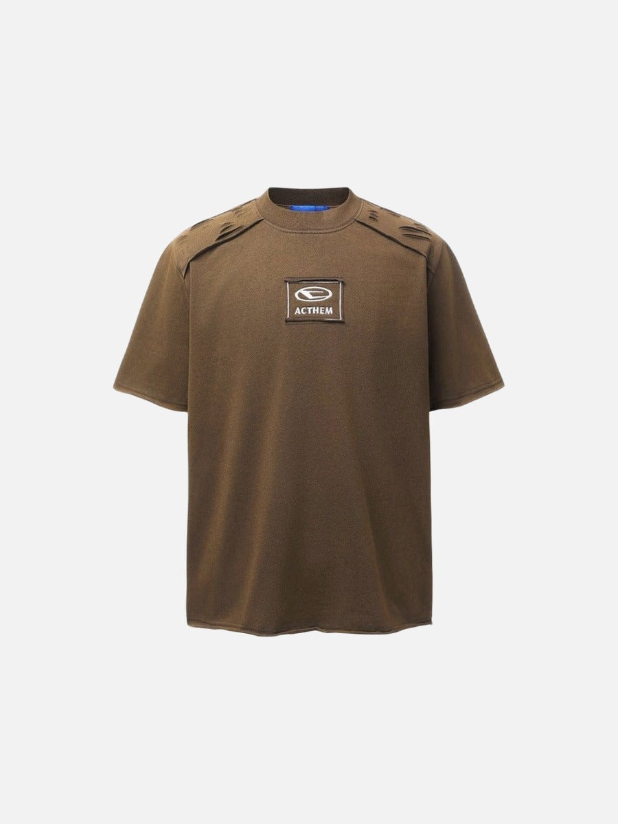 DAXUEN Embroidered short-sleeved t-shirt with relaxed fit
