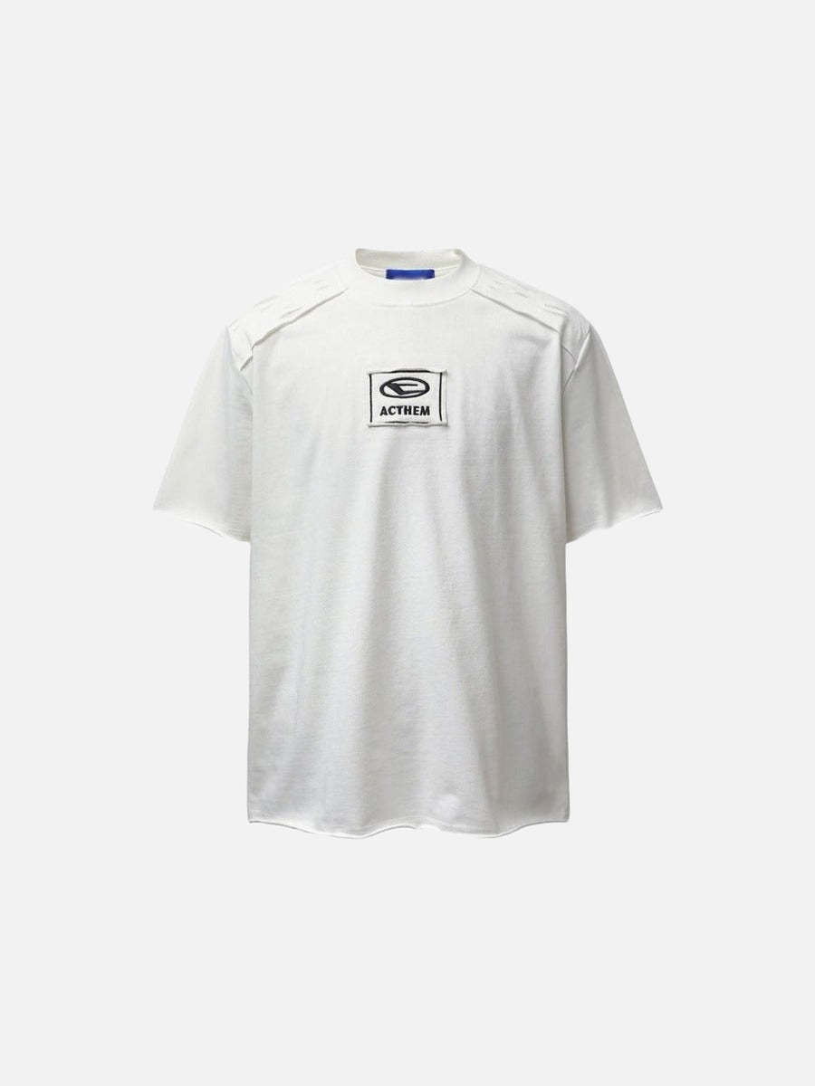 DAXUEN Embroidered short-sleeved t-shirt with relaxed fit