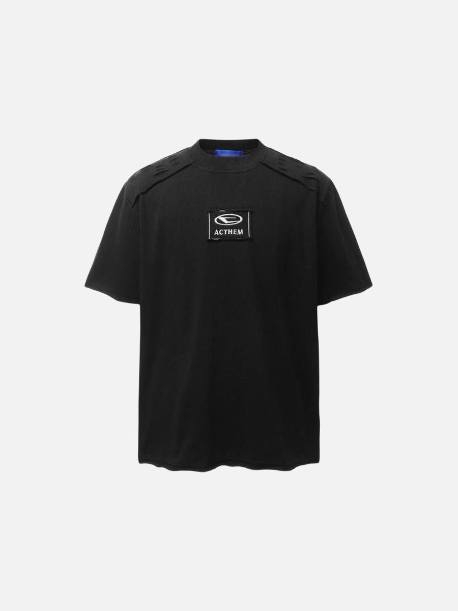 DAXUEN Embroidered short-sleeved t-shirt with relaxed fit