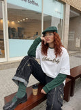 DAXUEN Acthem Only Cross Graphic T-Shirt — model photo