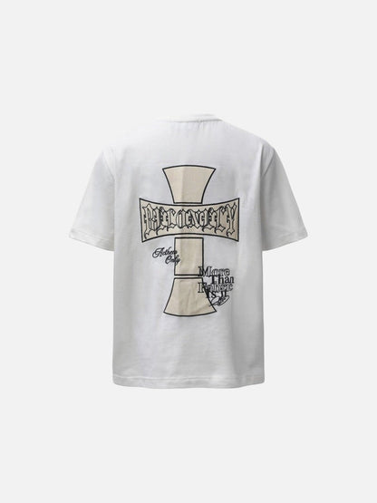 DAXUEN Acthem Only Cross Graphic T-Shirt
