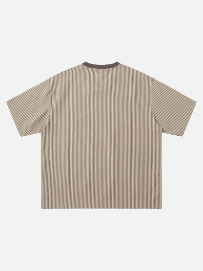 DAXUEN Loose-fitting short-sleeved V-neck T-shirt with graphic