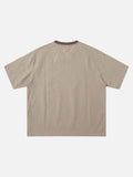 DAXUEN Loose-fitting short-sleeved V-neck T-shirt with graphic