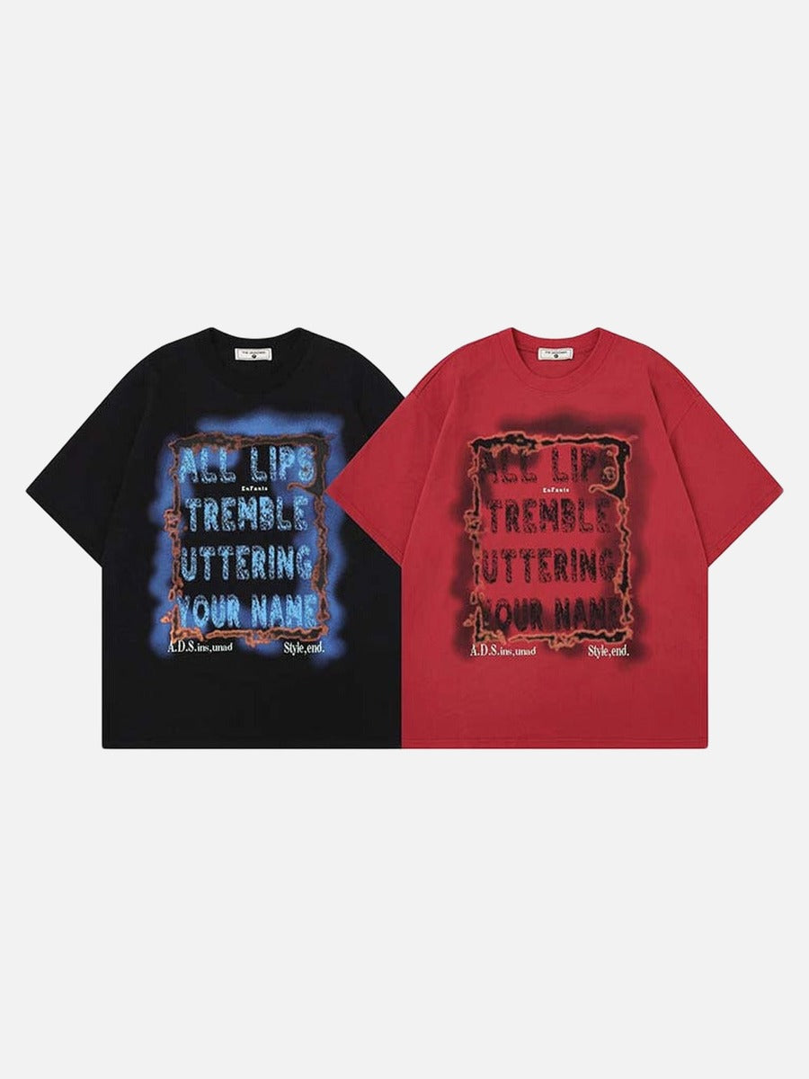 DAXUEN Graphic print short-sleeved T-shirt