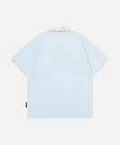 Floral Cartoon Bear Polo Shirt