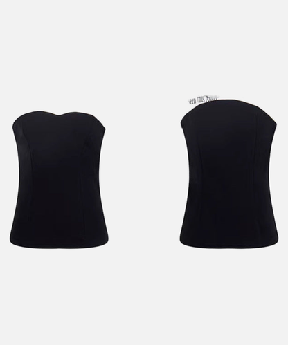 Fitted women's short-sleeved color block T-shirt