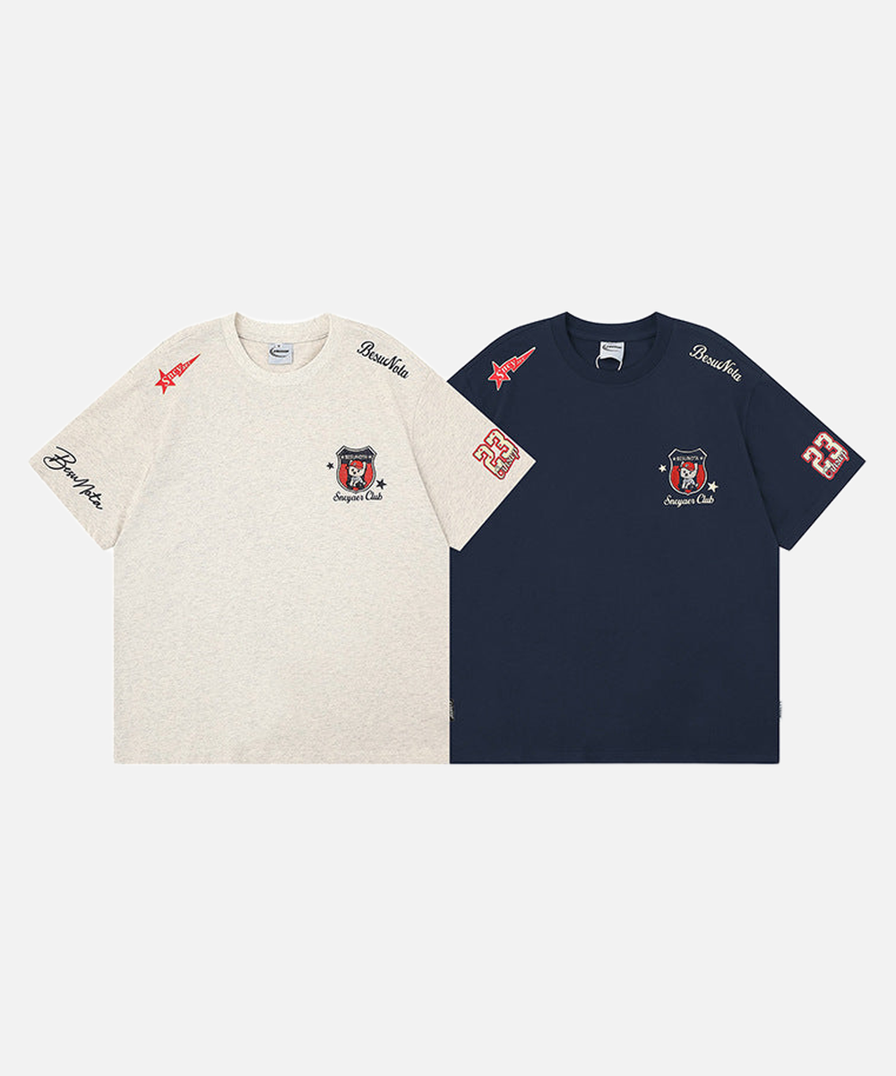 Oversized short-sleeved T-shirt with unique graphics