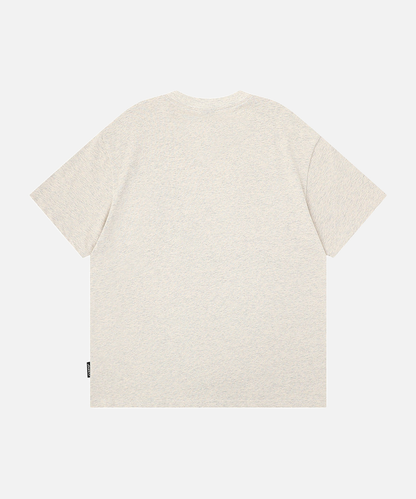Oversized short-sleeved T-shirt with unique graphics