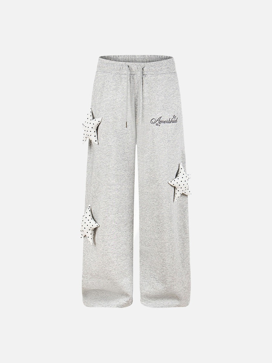 DAXUEN Wide-leg sweatpants with star decorations