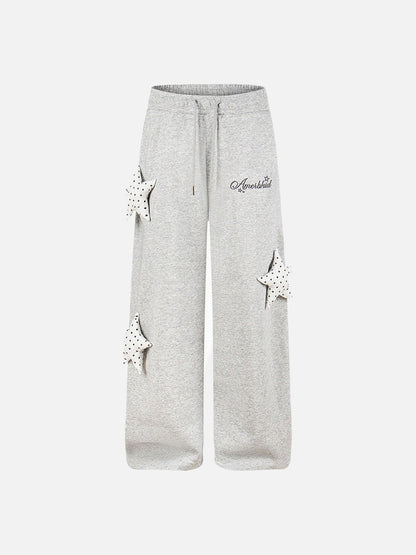 DAXUEN Wide-leg sweatpants with star decorations