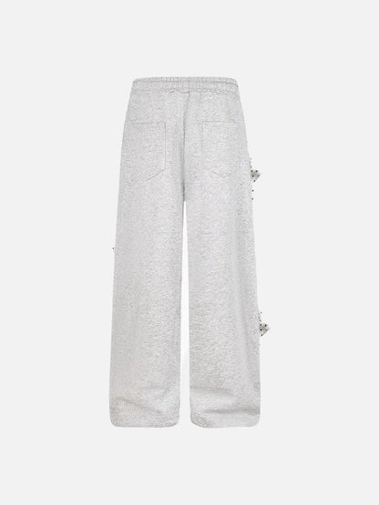 DAXUEN Wide-leg sweatpants with star decorations