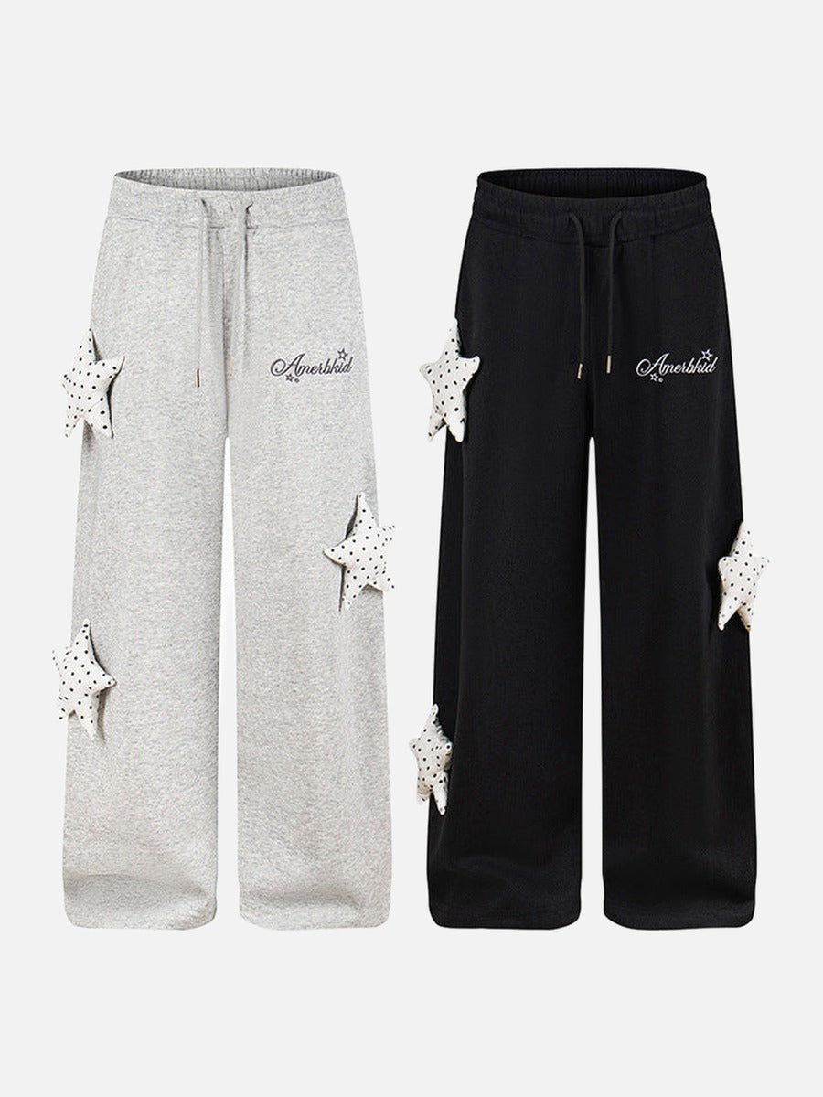 DAXUEN Wide-leg sweatpants with star decorations