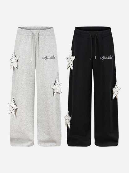 DAXUEN Wide-leg sweatpants with star decorations
