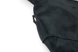 DAXUEN light grey angular panel suede bomber jacket