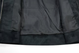 DAXUEN light grey angular panel suede bomber jacket