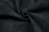 DAXUEN light grey angular panel suede bomber jacket