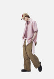 Vibrant Pink Multi-Colored Plaid Shirt