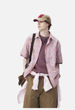 Vibrant Pink Multi-Colored Plaid Shirt
