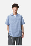 Blue & White Gingham Popover Shirt