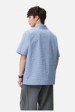Blue & White Gingham Popover Shirt