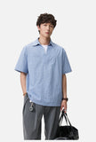 Blue & White Gingham Popover Shirt