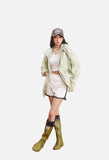 Contrasting Accent Lightweight Hooded Jacket