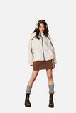 Contrasting Accent Lightweight Hooded Jacket