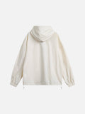 Contrasting Accent Lightweight Hooded Jacket