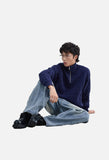 Prominent Cable Knit Quarter-Zip Pullover Sweater