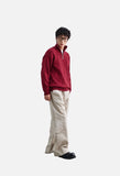 Prominent Cable Knit Quarter-Zip Pullover Sweater