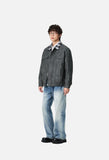 Plaid-Collared Bomber Jacket