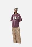 Blurred Abstract Figures Graphic T-Shirt