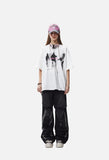 Blurred Abstract Figures Graphic T-Shirt