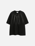 Brushstroke Print Oversized T-Shirt