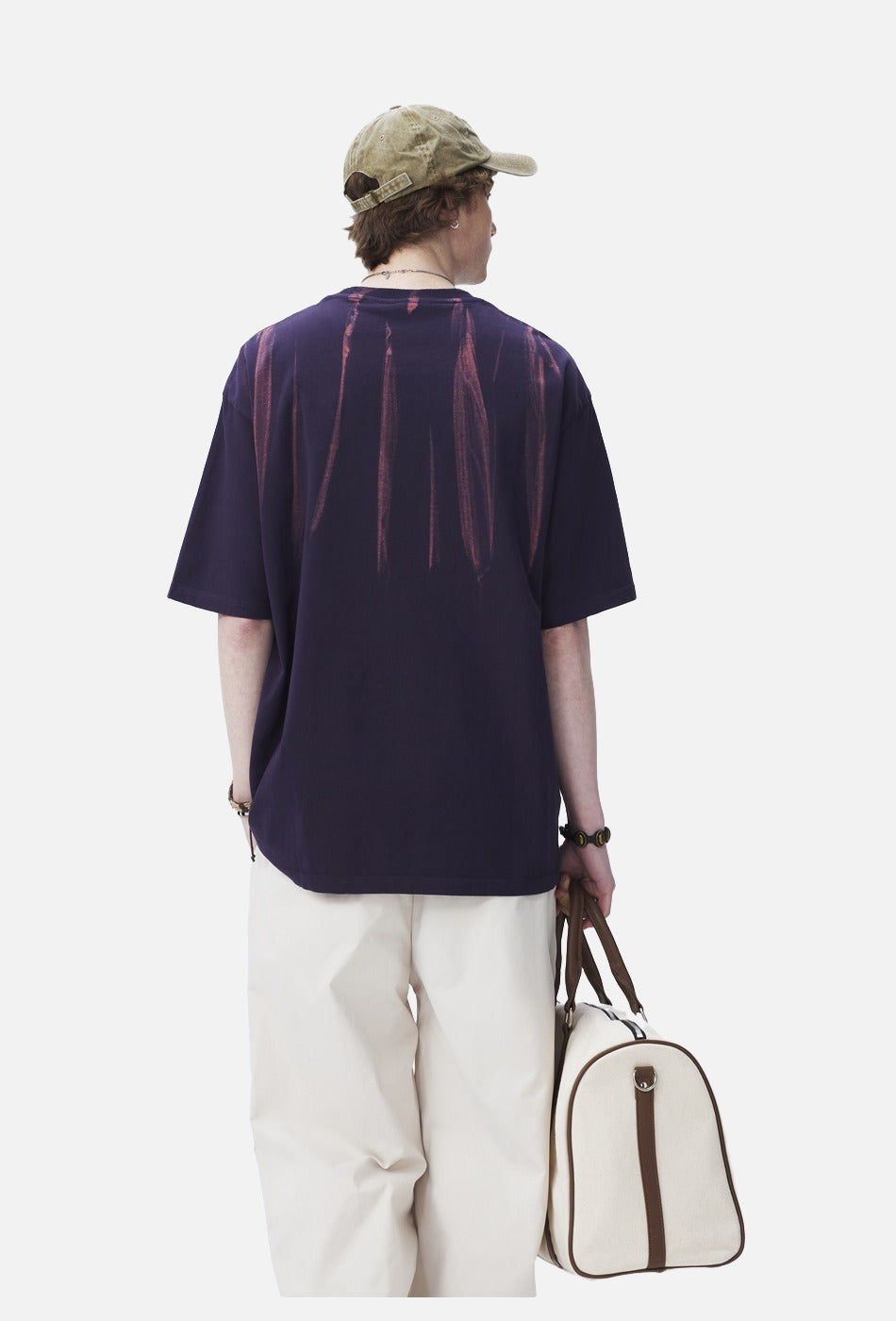 Brushstroke Print Oversized T-Shirt