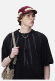 Brushstroke Print Oversized T-Shirt