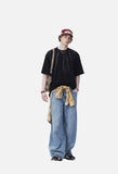 Brushstroke Print Oversized T-Shirt