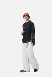 Distressed 'ANM' Graphic Oversized T-Shirt