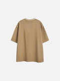 Distressed 'ANM' Graphic Oversized T-Shirt