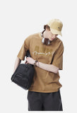 Distressed 'ANM' Graphic Oversized T-Shirt