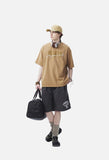 Distressed 'ANM' Graphic Oversized T-Shirt