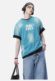 Distressed Cloud Graphic Oversized Tee
