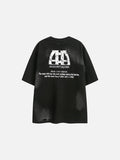 Distressed Cloud Graphic Oversized Tee